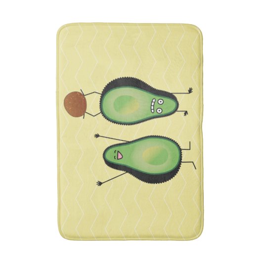 Avocado grappige handlangslang, groene put badmat (Voorkant Verticaal)