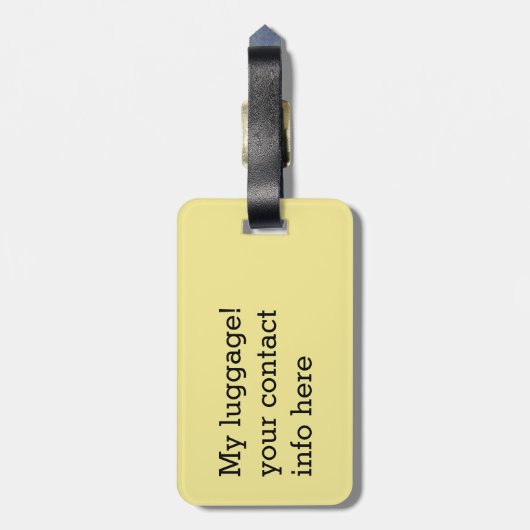 Avocado grappige handlangslang, groene put bagagelabel (Achterkant verticaal)