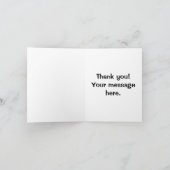 Avocado grappige handlangslang, groene put bedankkaart (Binnen)