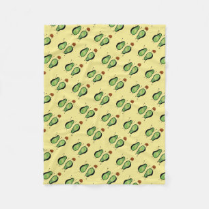 Avocado grappige handlangslang, groene put fleece deken