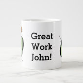 Avocado grappige handlangslang, groene put grote koffiekop (Voorkant)