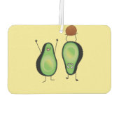 Avocado grappige handlangslang, groene put luchtverfrisser (Achterkant)