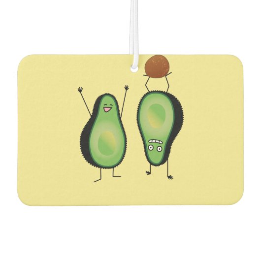 Avocado grappige handlangslang, groene put luchtverfrisser (Voorkant)