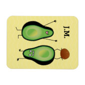 Avocado grappige handlangslang, groene put magneet (Horizontaal)