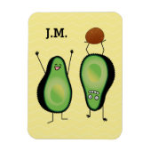 Avocado grappige handlangslang, groene put magneet (Verticaal)