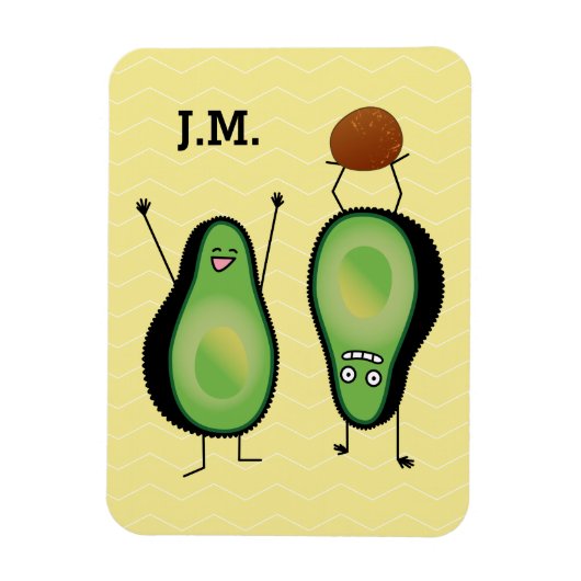 Avocado grappige handlangslang, groene put magneet (Verticaal)