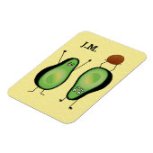 Avocado grappige handlangslang, groene put magneet (Linkerzijde)