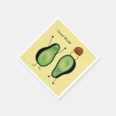 Avocado grappige handlangslang, groene put servet (Hoek)