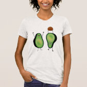 Avocado grappige handlangslang, groene put t-shirt (Voorkant)