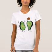 Avocado grappige handlangslang, groene put t-shirt (Voorkant)