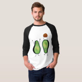 Avocado grappige handlangslang, groene put t-shirt (Voorkant volledig)