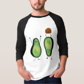 Avocado grappige handlangslang, groene put t-shirt (Voorkant)