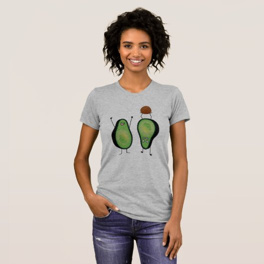 Avocado grappige handlangslang, groene put t-shirt (Voorkant volledig)