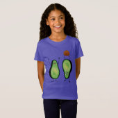 Avocado grappige handlangslang, groene put t-shirt (Voorkant volledig)