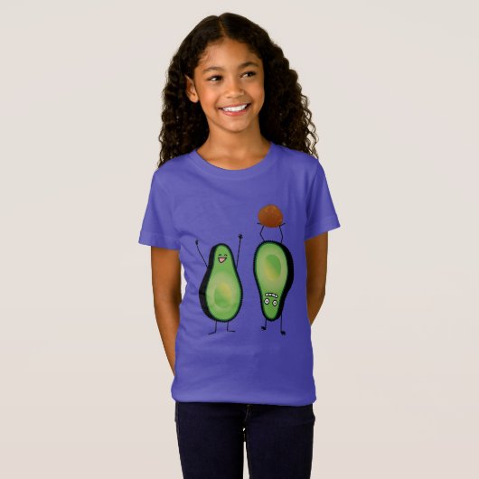 Avocado grappige handlangslang, groene put t-shirt (Voorkant volledig)