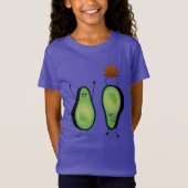 Avocado grappige handlangslang, groene put t-shirt (Voorkant)