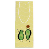 Avocado grappige handlangslang, groene put wijn cadeautas (Achterkant)