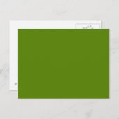 Avocado Green Background Briefkaart (Voorkant / Achterkant)