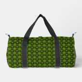 Avocado Green Black Buffalo Heart Plaid Plunjezak (Voorkant)