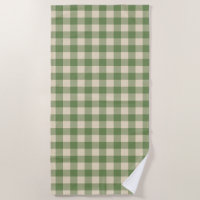 Avocado Green Cotvoordcore Gingham Check Pset
