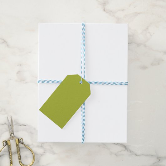 Avocado Green Gift Labels Cadeaulabel (Met Touw)