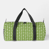 Avocado Green Gingham Heart Patch Plaid Plunjezak (Achterkant)
