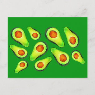 Avocado green health fruit foom briefkaart