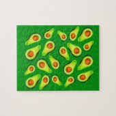 Avocado green health fruit foom legpuzzel (Horizontaal)