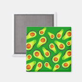 Avocado green health fruit foom magneet (Voorkant / Achterkant)