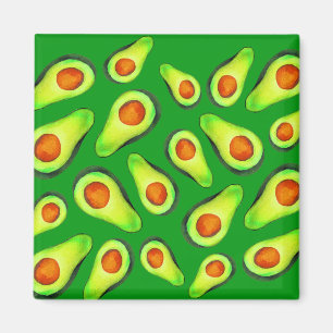 Avocado green health fruit foom magneet