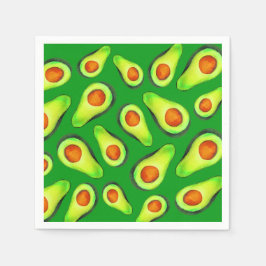 Avocado green health fruit foom servet