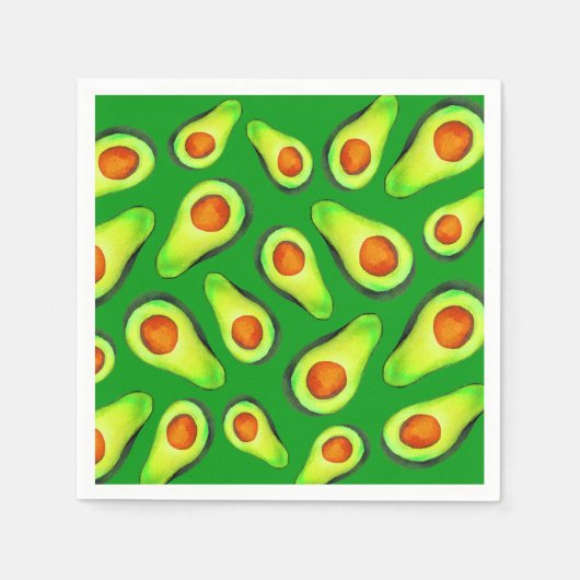 Avocado green health fruit foom servet (Voorkant)