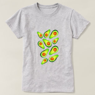 Avocado green health fruit foom t-shirt
