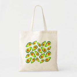 Avocado green health fruit foom tote bag