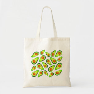 Avocado green health fruit foom tote bag