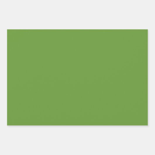 Avocado Green Inpakpapier Vel (Voorkant 3)