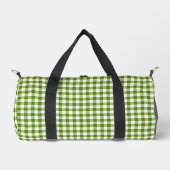 Avocado Green Plaid Gingham Retro Color Plunjezak (Voorkant)
