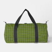 Avocado Green Plaid Windowpane Pattern Retro Plunjezak (Voorkant)