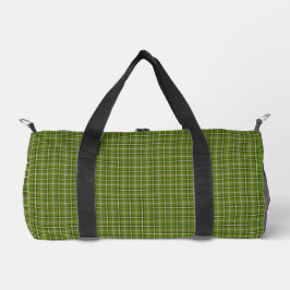 Avocado Green Plaid Windowpane Pattern Retro Plunjezak