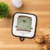 Avocado Green Pot Holder Pannenlap (Top down)