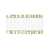 Avocado Green Return-adreslabels Etiket (Voorkant)