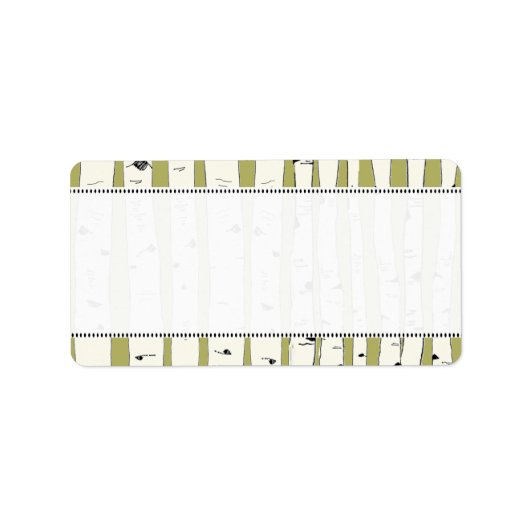 Avocado Green Return-adreslabels Etiket (Voorkant)