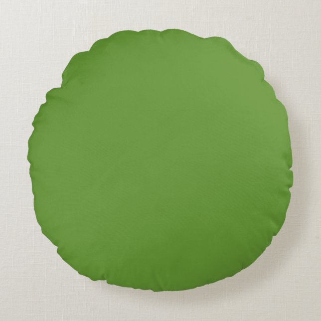 Avocado Green Rond Kussen (Voorkant)