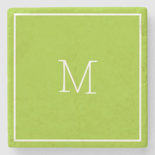 Avocado Green Stone Onderzetter (Voorkant)