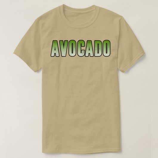 Avocado Green-tekst T-shirt (Design voorkant)