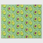 Avocado Green Vegan Foodie Vegeterian Foodie Cadeaupapier (Vlak)