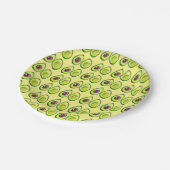 Avocado Green Vegan Foodie Vegeterian Foodie Papieren Bordje (Gekanteld)