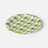 Avocado Green Vegan Foodie Vegeterian Foodie Papieren Bordje (Gekanteld)