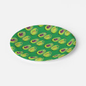 Avocado Green Vegan Foodie Vegeterian Foodie Papieren Bordje (Gekanteld)