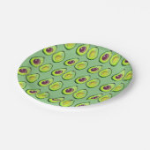 Avocado Green Vegan Foodie Vegeterian Foodie Papieren Bordje (Gekanteld)